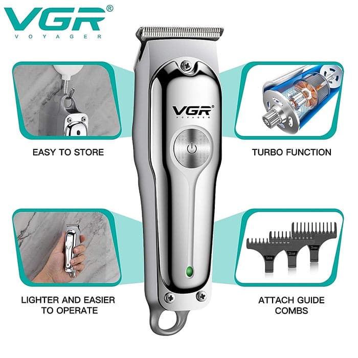 ماشین ریش تراش شارژی VGR V- 071، پرداخت در محل — تصویر ۴