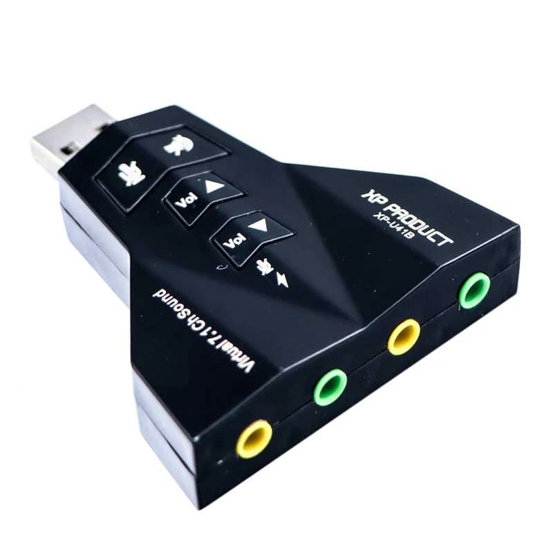 کارت صدا اکسترنال ایکس پی مدل XP-U41G ولوم دار — تصویر ۲