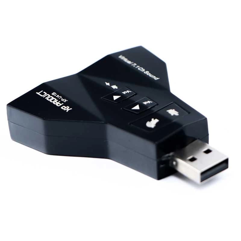 کارت صدا اکسترنال ایکس پی مدل XP-U41G ولوم دار — تصویر ۴