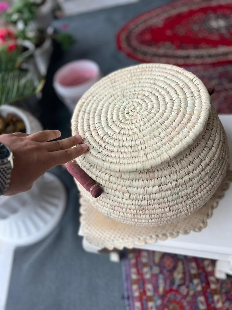 سطل برنج حصیری دستباف – 20 کیلویی — تصویر ۹