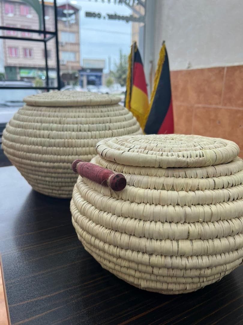 سطل برنج حصیری دستباف – 20 کیلویی — تصویر ۸