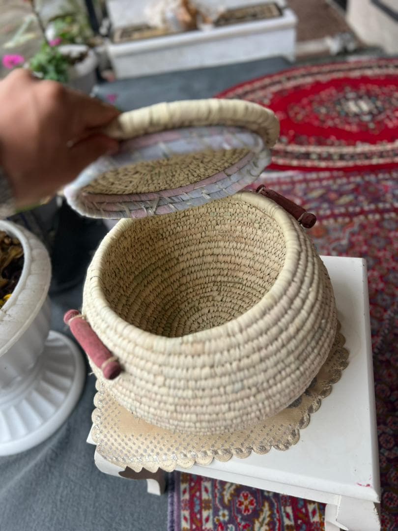 سطل برنج حصیری دستباف – 20 کیلویی — تصویر ۳