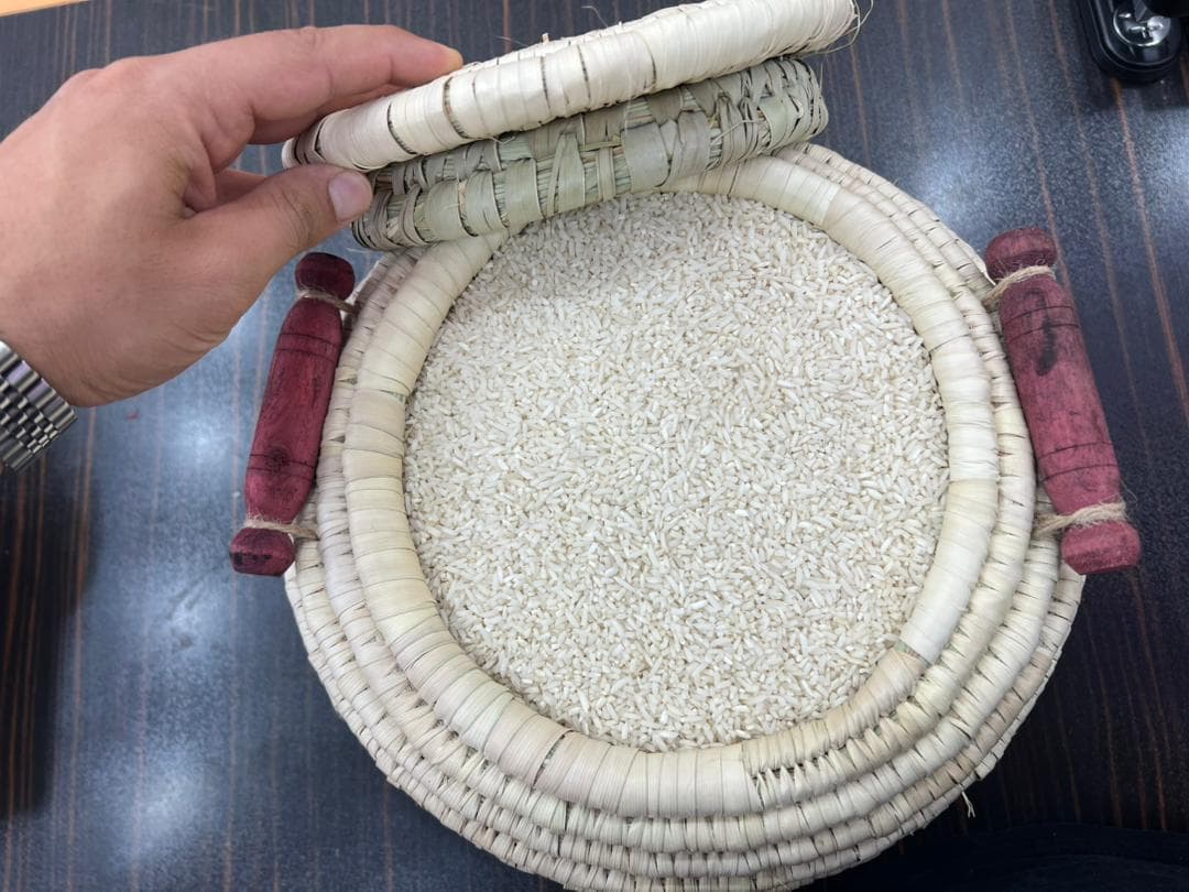 سطل برنج حصیری دستباف – 5 کیلویی — تصویر ۸