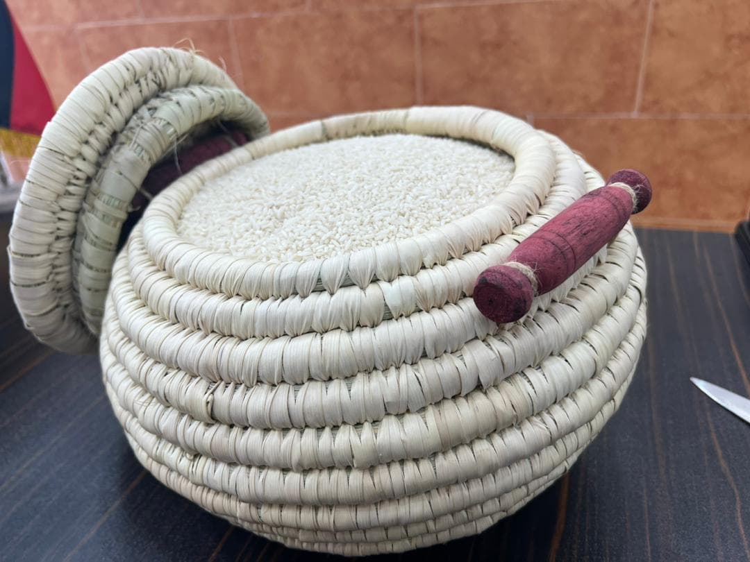 سطل برنج حصیری دستباف – 5 کیلویی — تصویر ۱۰
