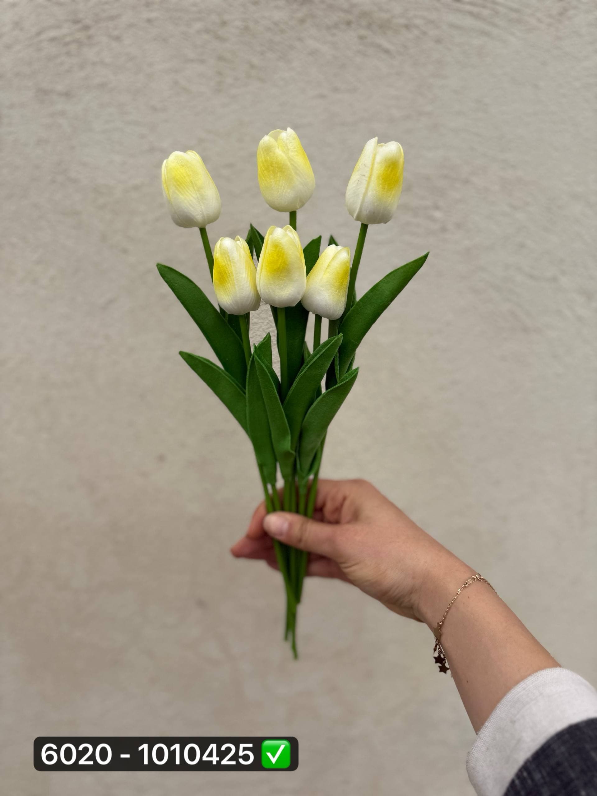 شاخه لاله لمسی رنگی(دسته ۶ عددی) — تصویر ۳