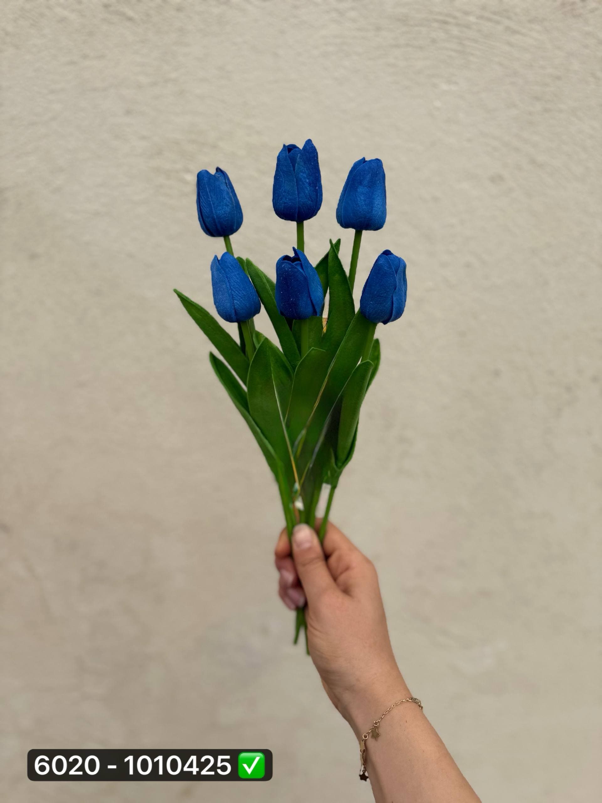 شاخه لاله لمسی رنگی(دسته ۶ عددی)