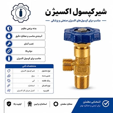 شیر کپسول اکسیژن — تصویر ۴