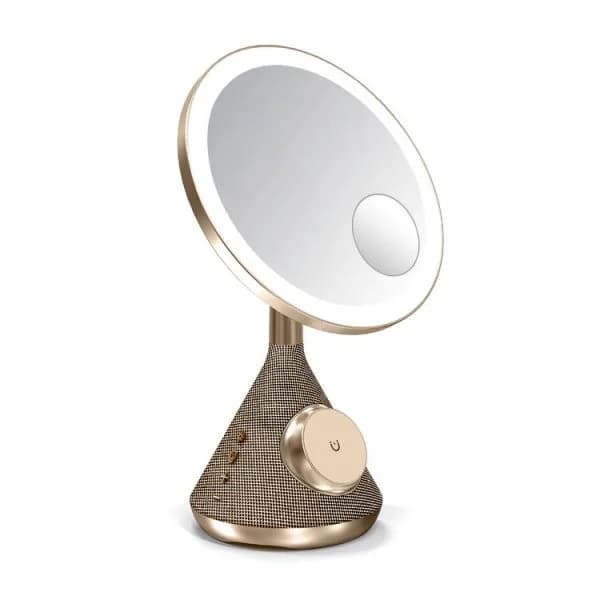 آینه و اسپیکر چندکاره پرودو مدل Porodo LED Makeup Mirror LFST084 — تصویر ۵