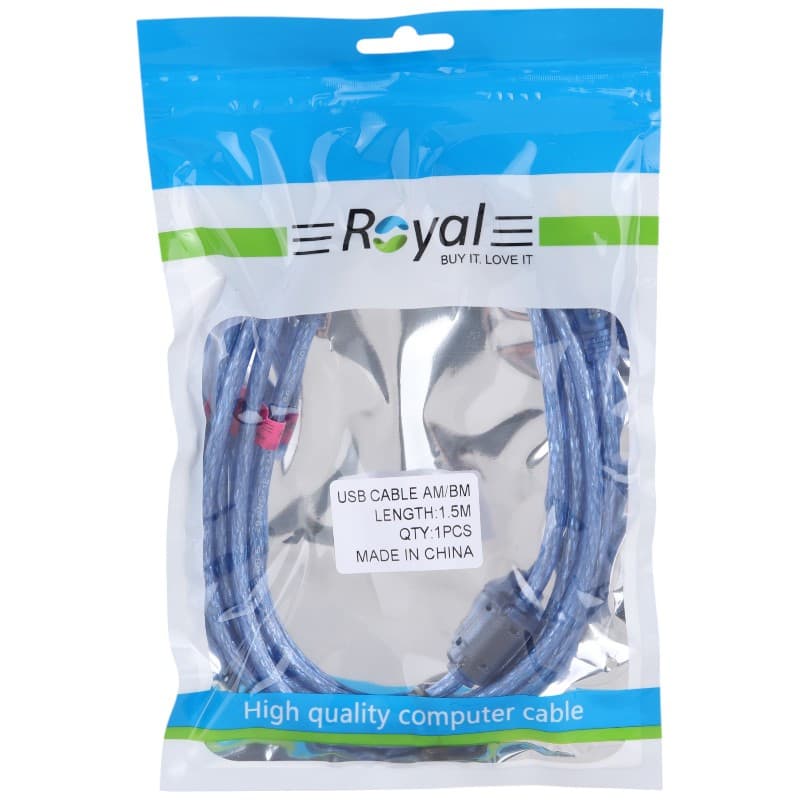 کابل پرینتر رویال Royal طول 1.5 متر — تصویر ۵