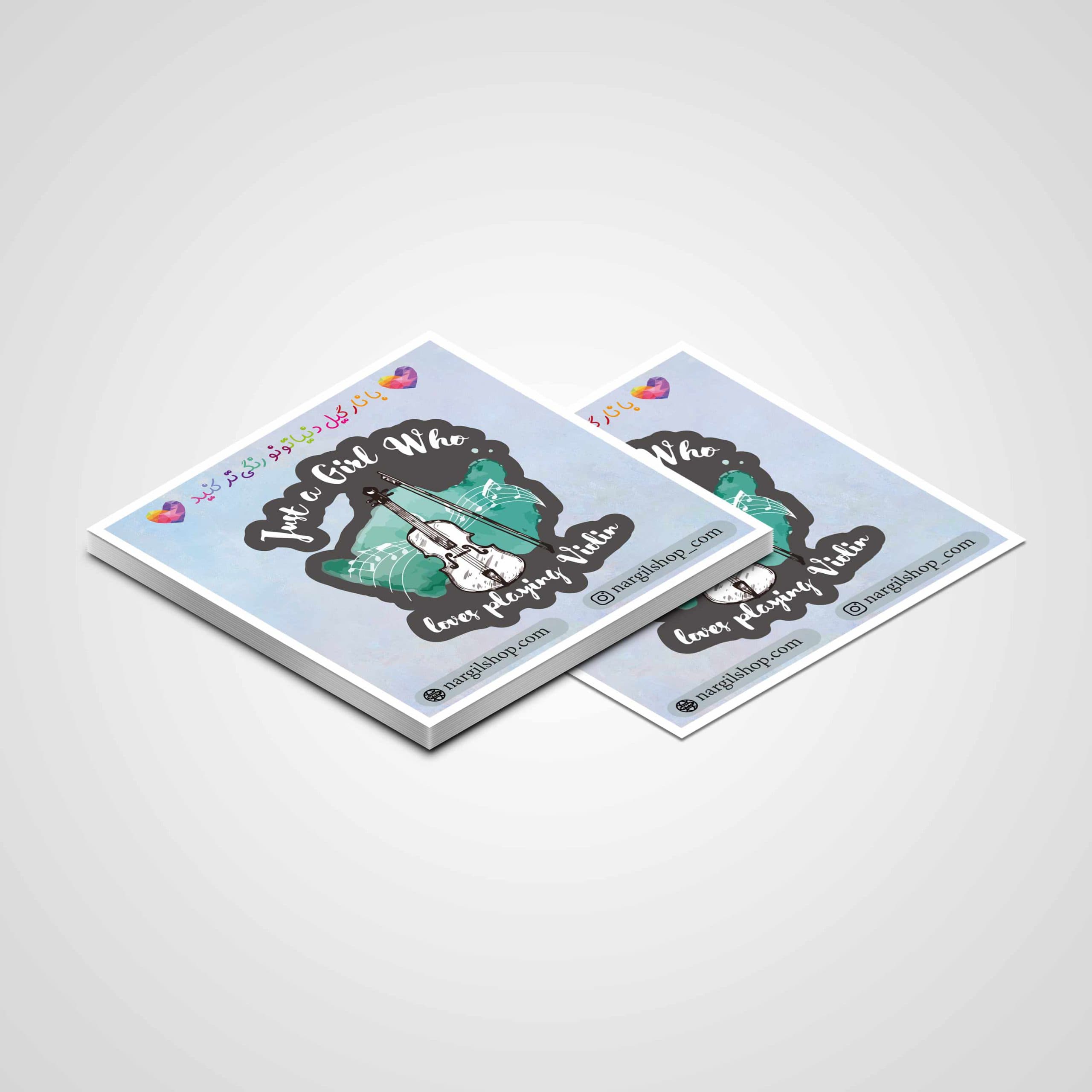 استیکر ساز ویولن 29 | Violin sticker 29 — تصویر ۴