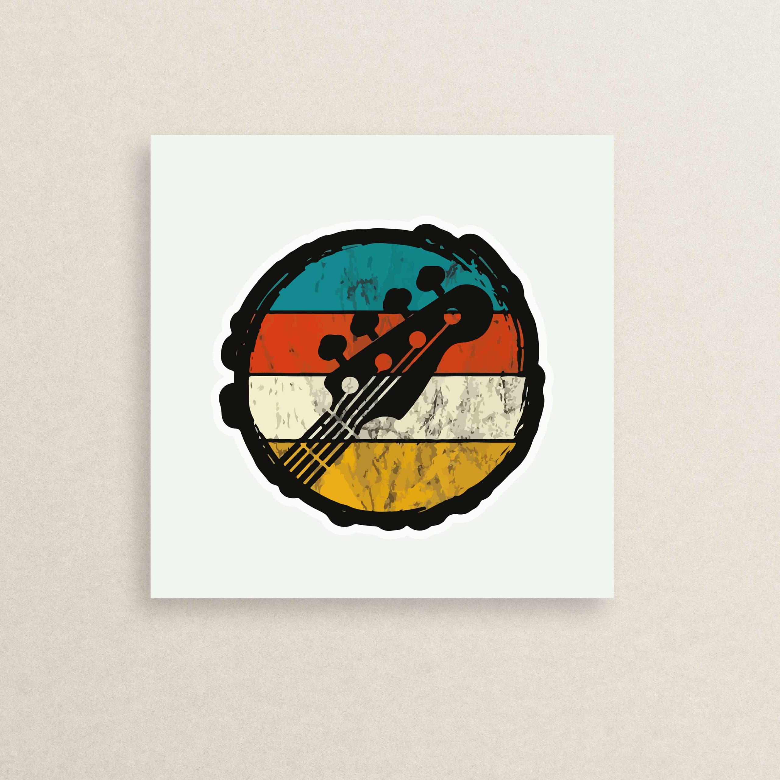 استیکر ساز گیتار 27 | Guitar sticker 27