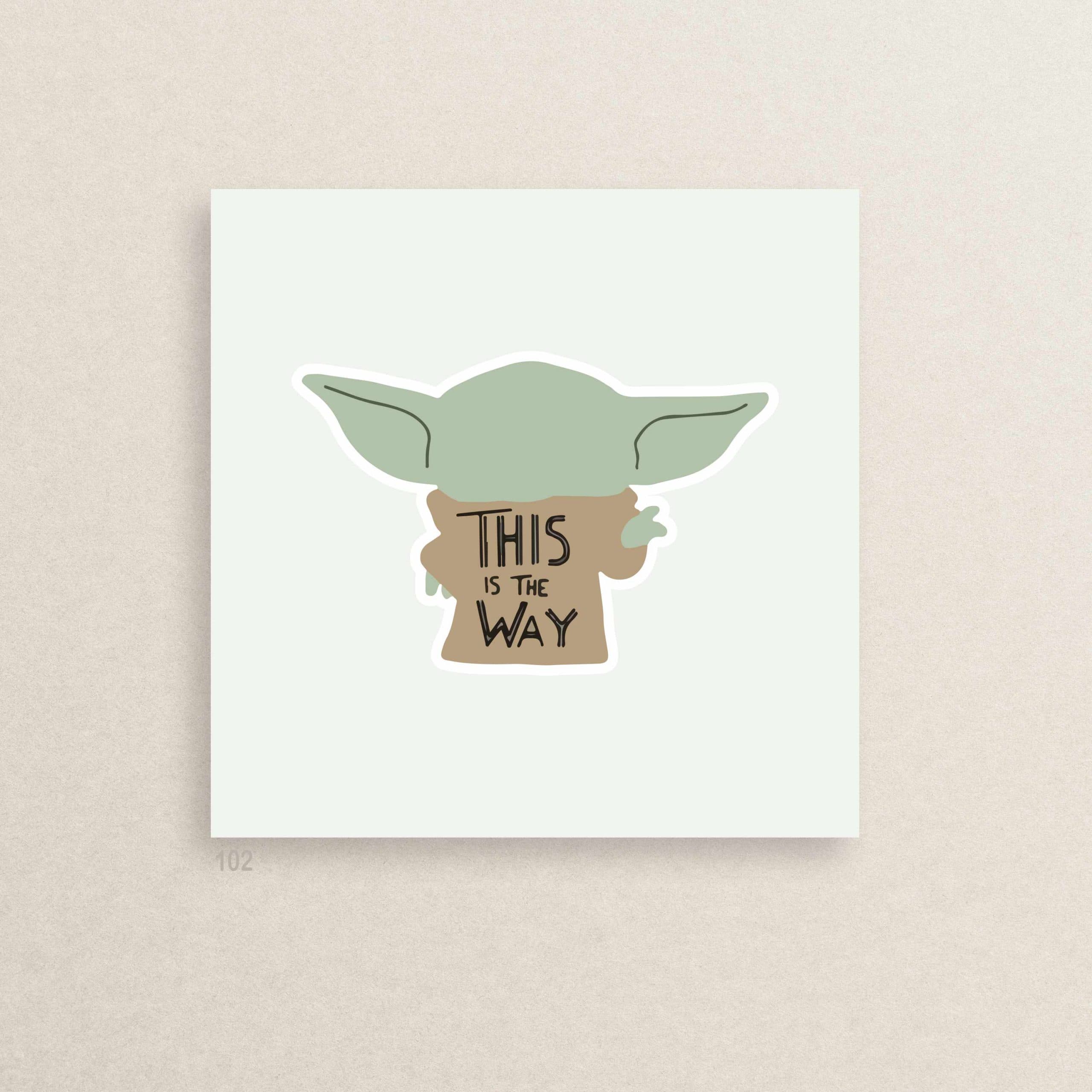 استیکر یودا جنگ ستارگان 07 | The StarWars YODA sticker 07