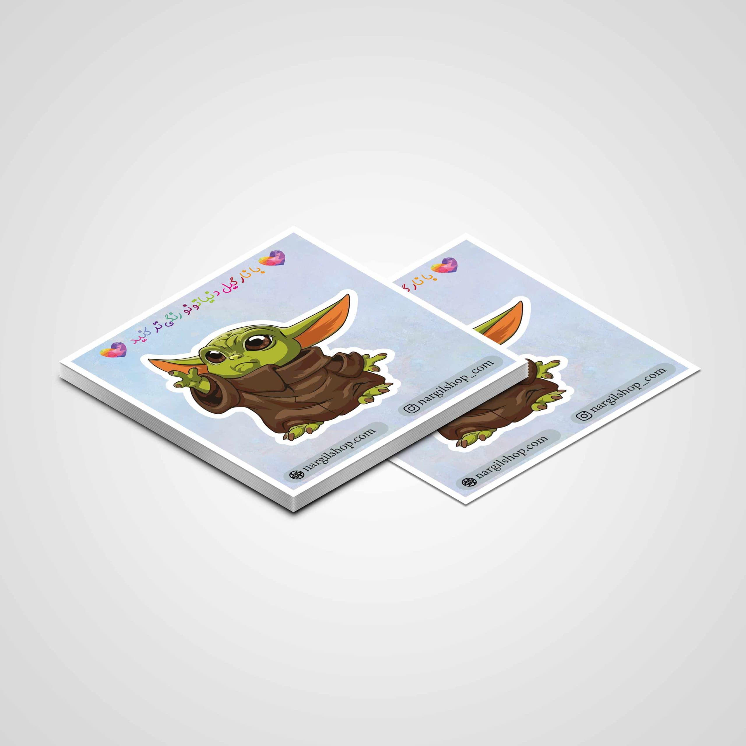 استیکر یودا جنگ ستارگان 06 | The StarWars YODA sticker 06 — تصویر ۲