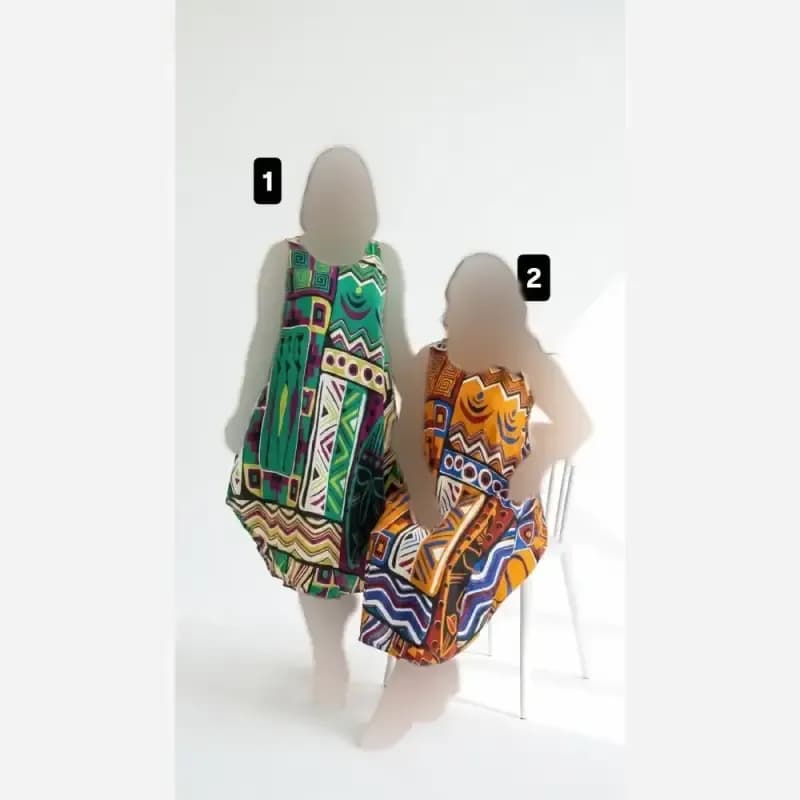 سارافون نخی وارداتی زنانه فری سایز مدل t8077 — تصویر ۳