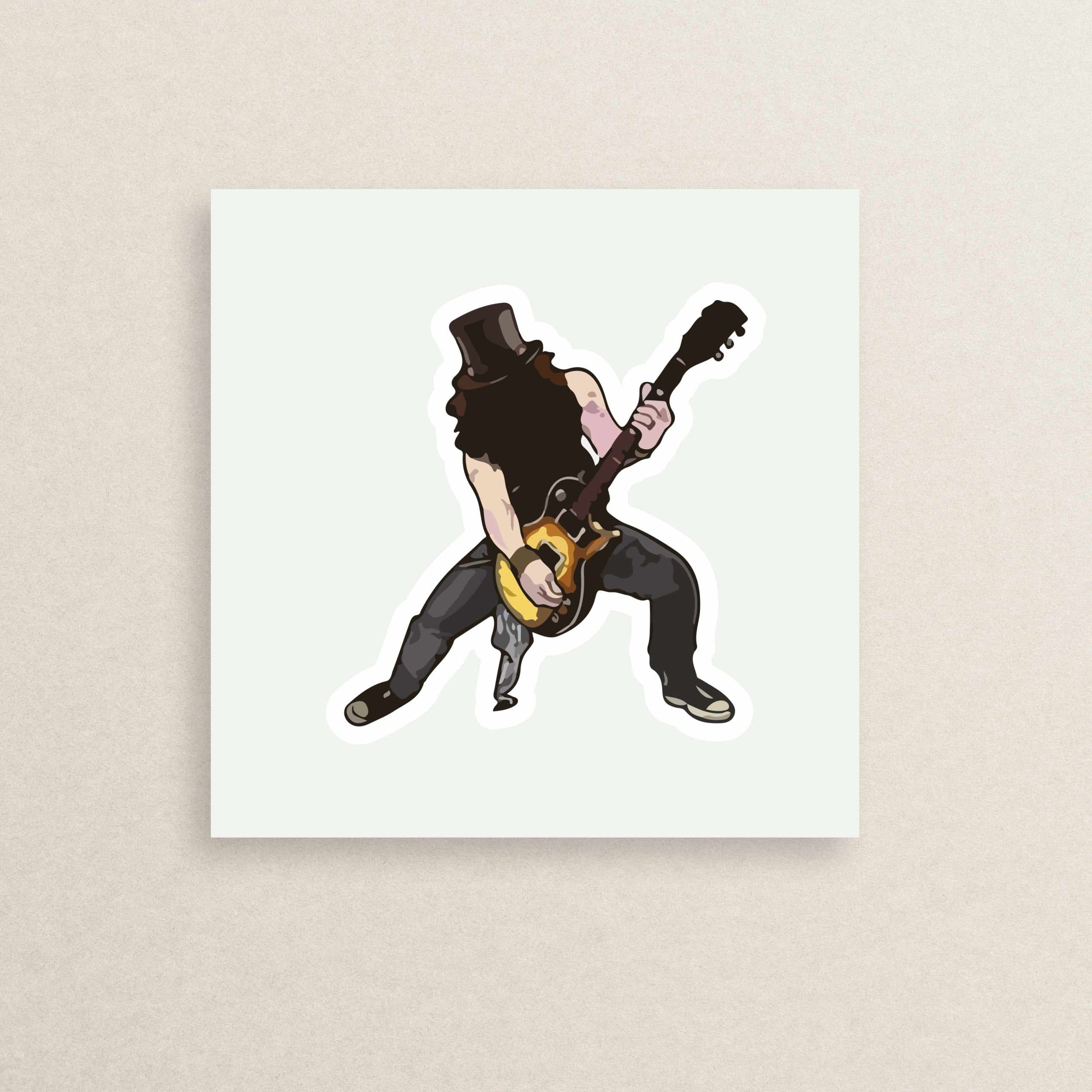 استیکر موسیقی گیتار – راک 12 | Rock music – guitar sticker 12