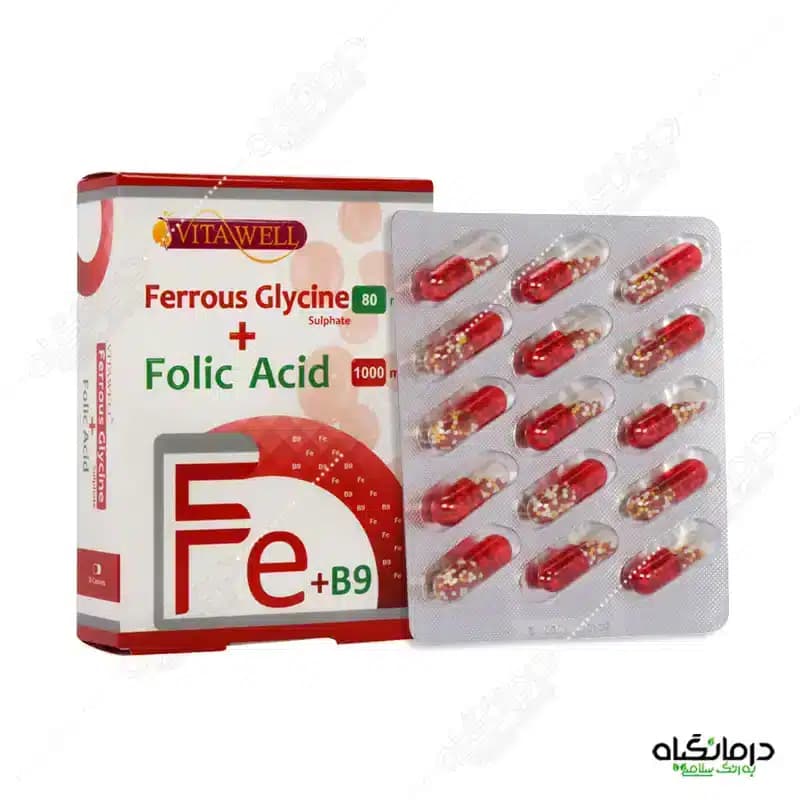 قرص فروس گلایسین سولفات + اسید فولیک