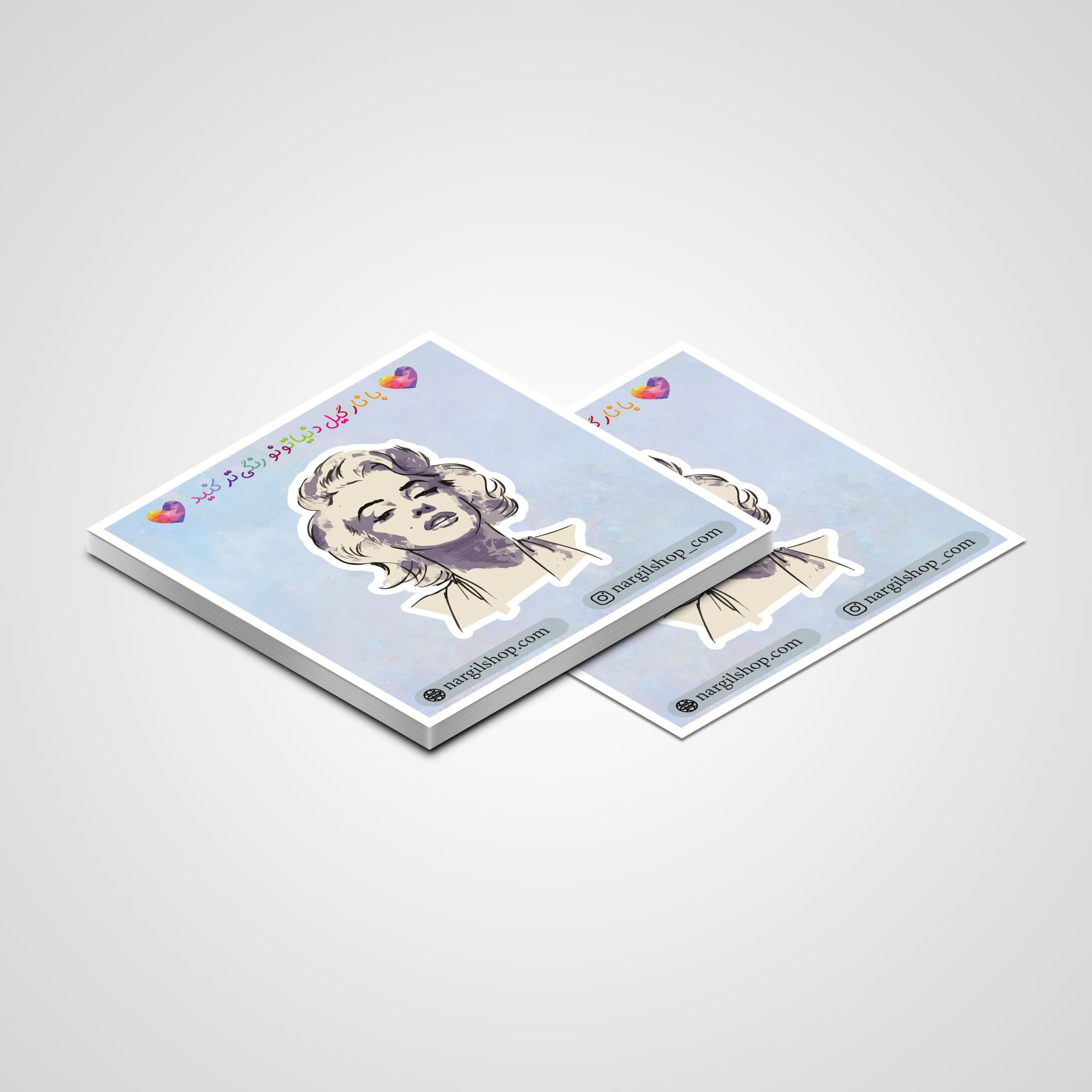 استیکر مشاهیر مریلین مونرو 07 | Marilyn Monroe sticker 07 — تصویر ۲