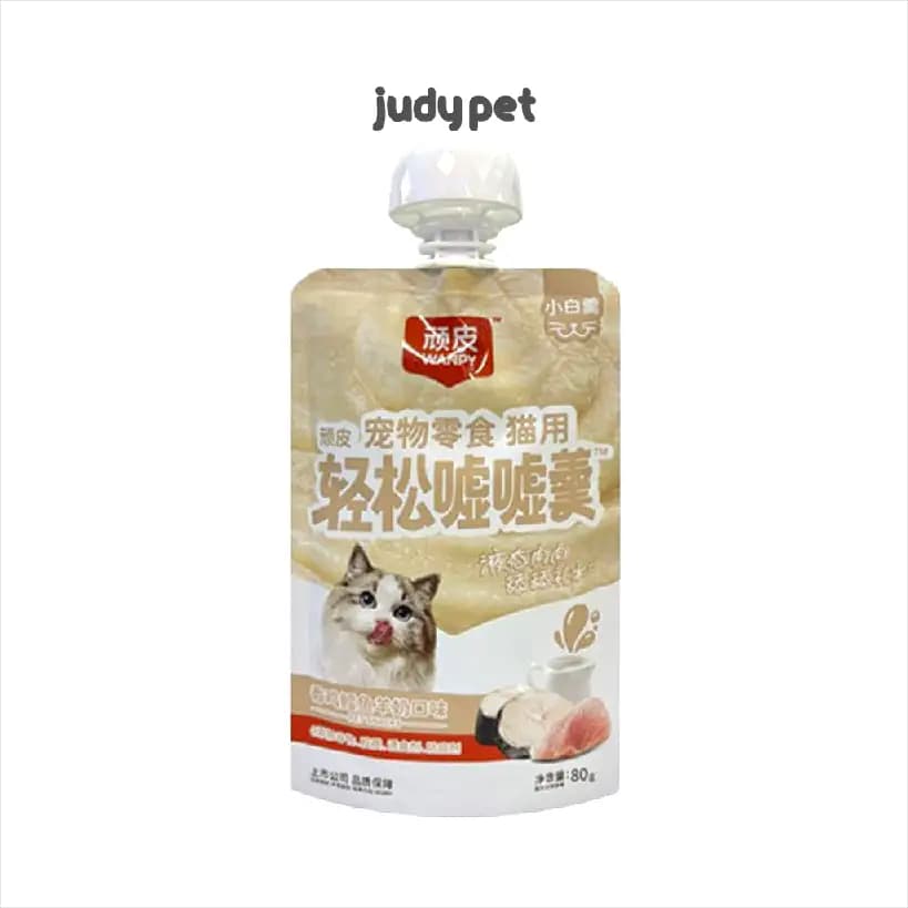پودینگ گربه ونپی چینی با طعم مرغ و ماهی کاد و شیر بز