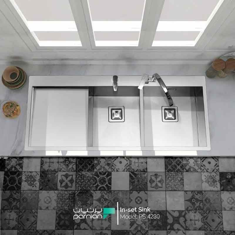 سینک پرنیان استیل مدل PS4230 توکار — تصویر ۷