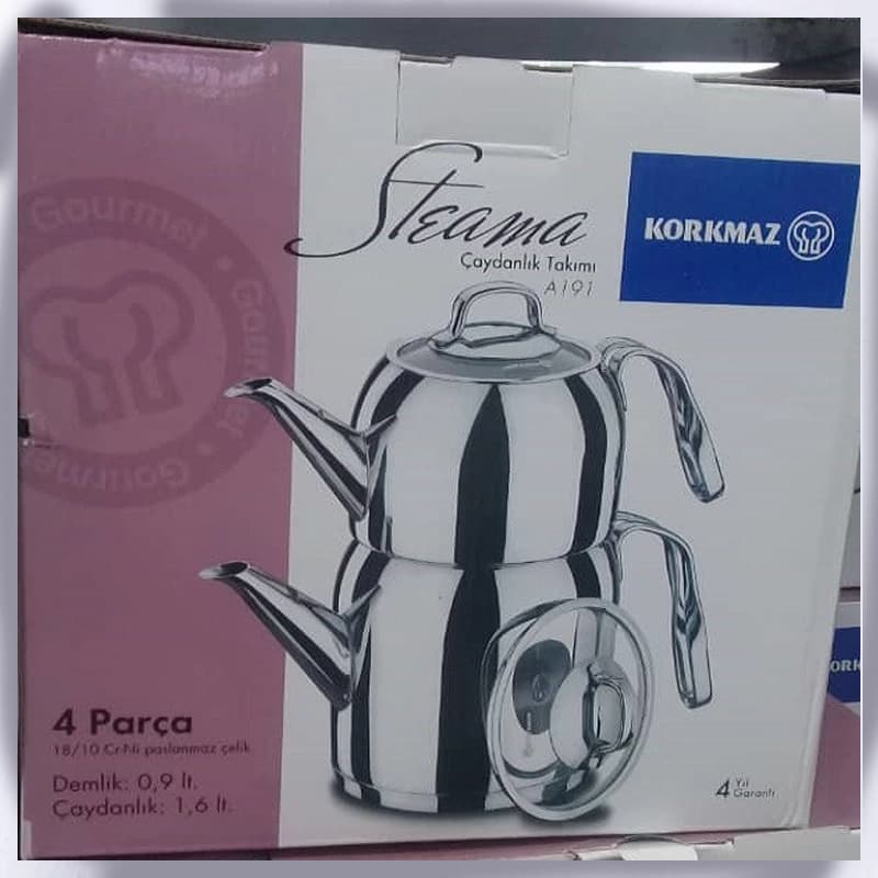 ست کتری و قوری ۲.۵ لیتری کرکماز مدل Steama A191 — تصویر ۳