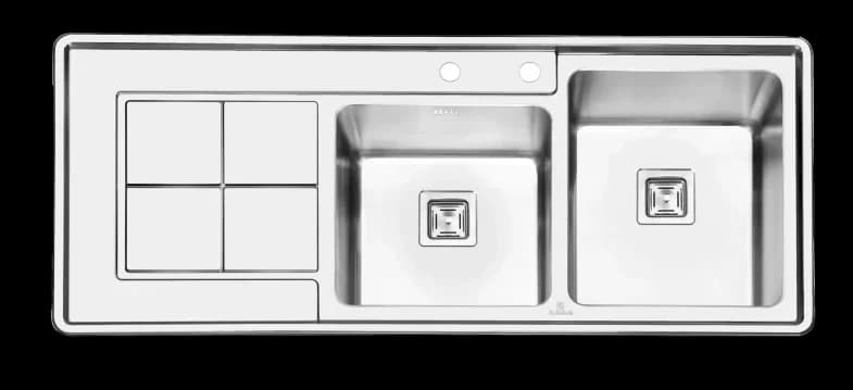 سینک پرنیان استیل مدل PS1213 توکار