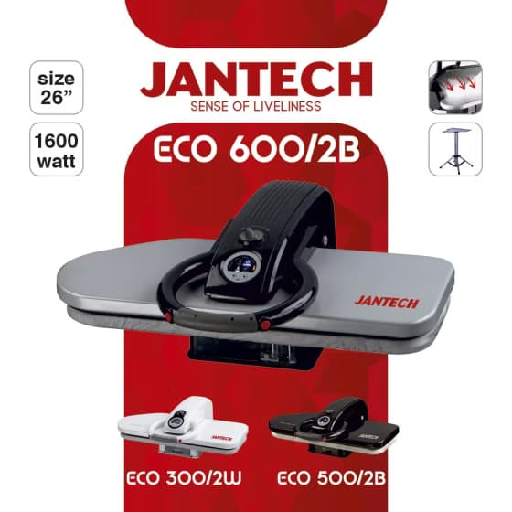 اتو پرس ۲۶ اینچ نمایشگر دیجیتال جانتک مدل ECO600 — تصویر ۲