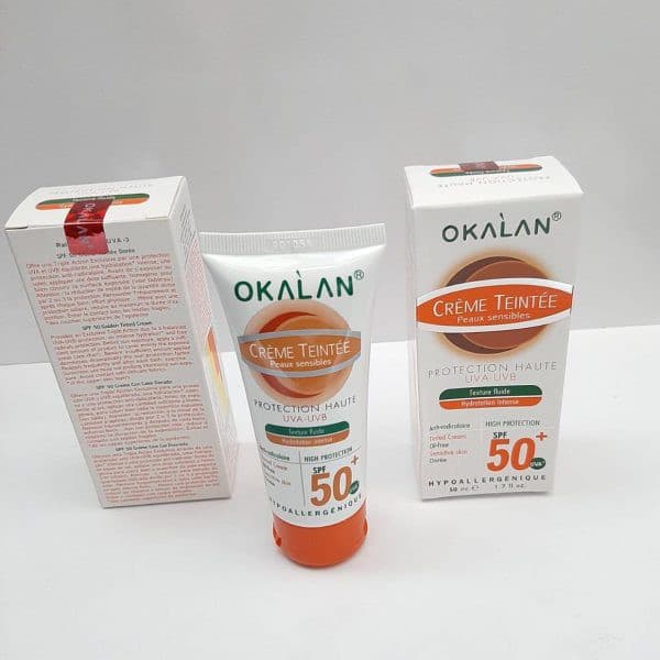 کرم ضد آفتاب رنگی SPF 50 گیاهی برند اوکالان OKALAN — تصویر ۶