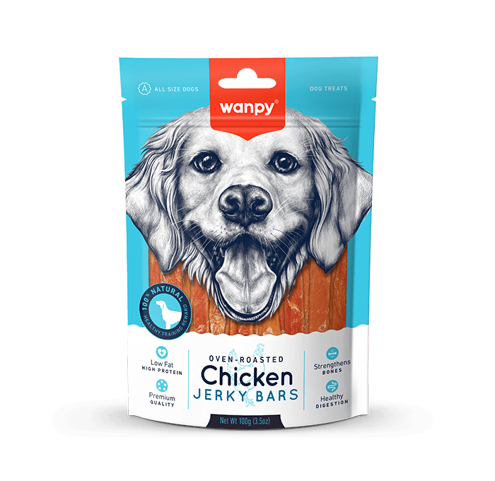 تشویقی نواری سگ ونپی مدل جرکی بارز Chicken Jerky Bars وزن 100 گرم — تصویر ۷