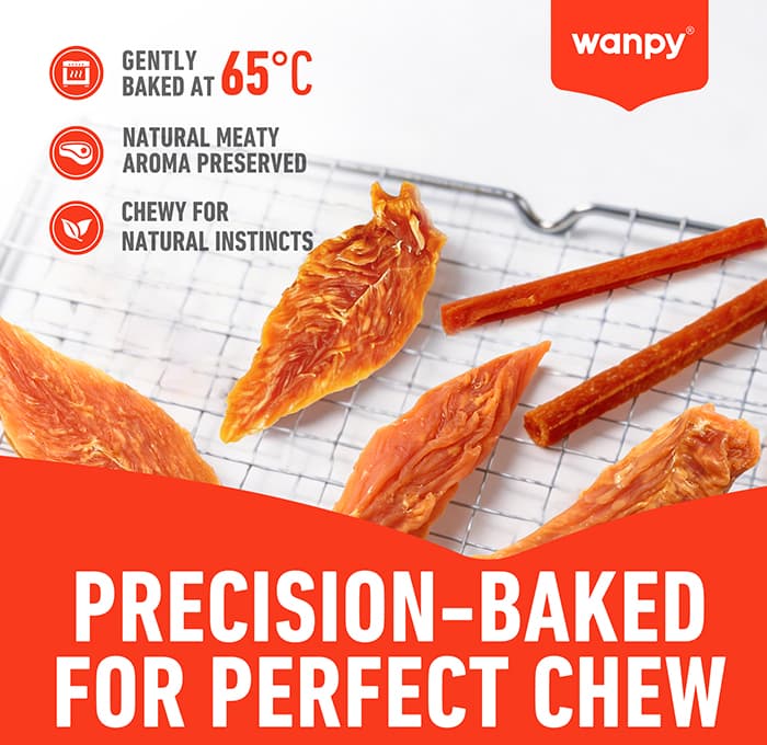 تشویقی نواری سگ ونپی مدل جرکی بارز Chicken Jerky Bars وزن 100 گرم — تصویر ۵