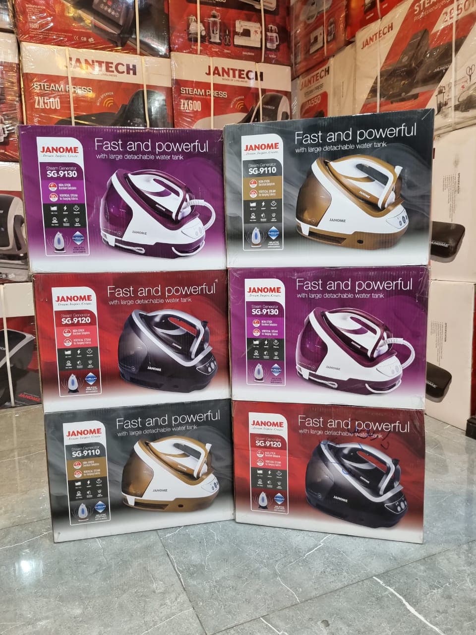 اتو بخار مخزن دار ژانومه جانتک SG-9110 — تصویر ۶
