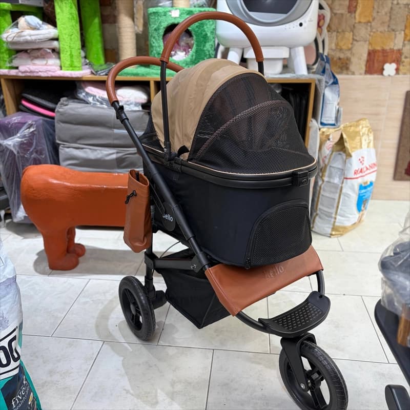 کالسکه سگ و گربه بلو مدل Bello LD11 با کریر جداشونده