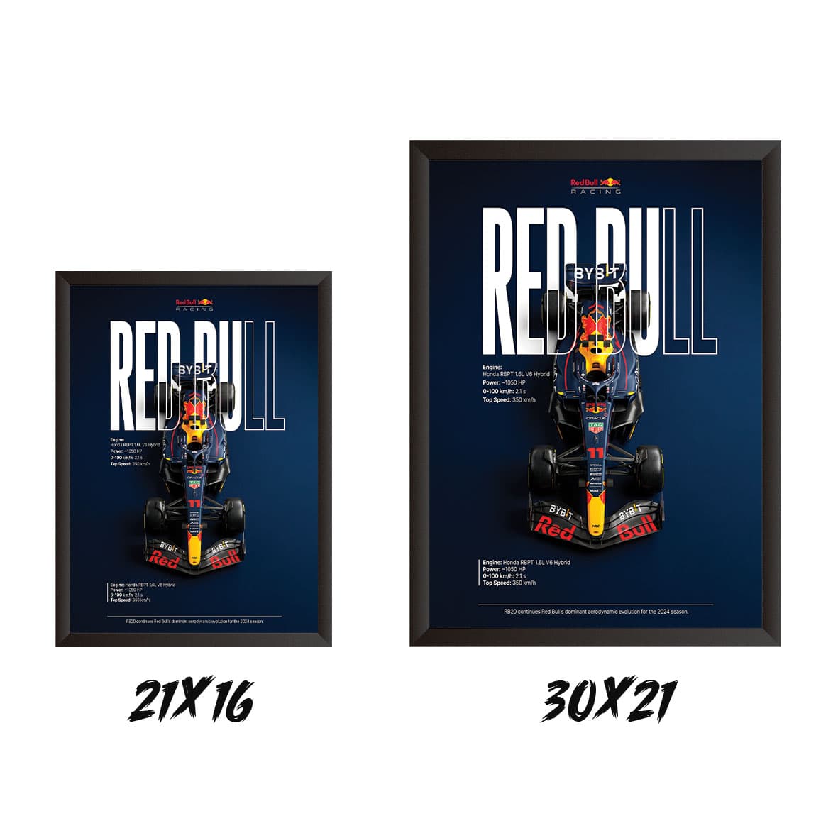 قاب عکس Red Bull RB20 (طرح F1) — تصویر ۲