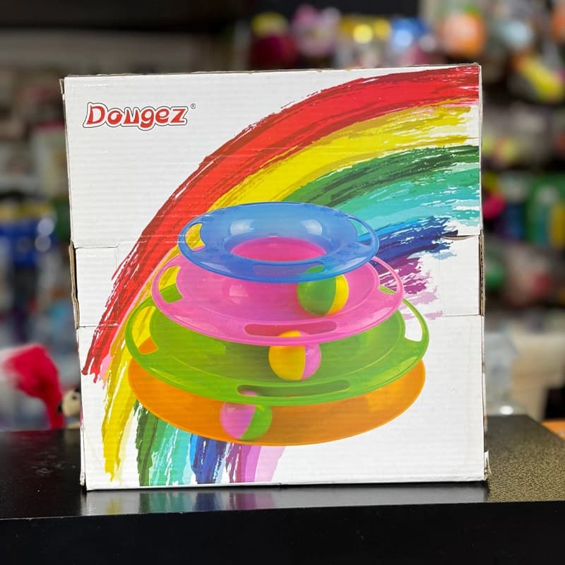 برج توپ رنگین کمانی چند طبقه گربه برند Dougez