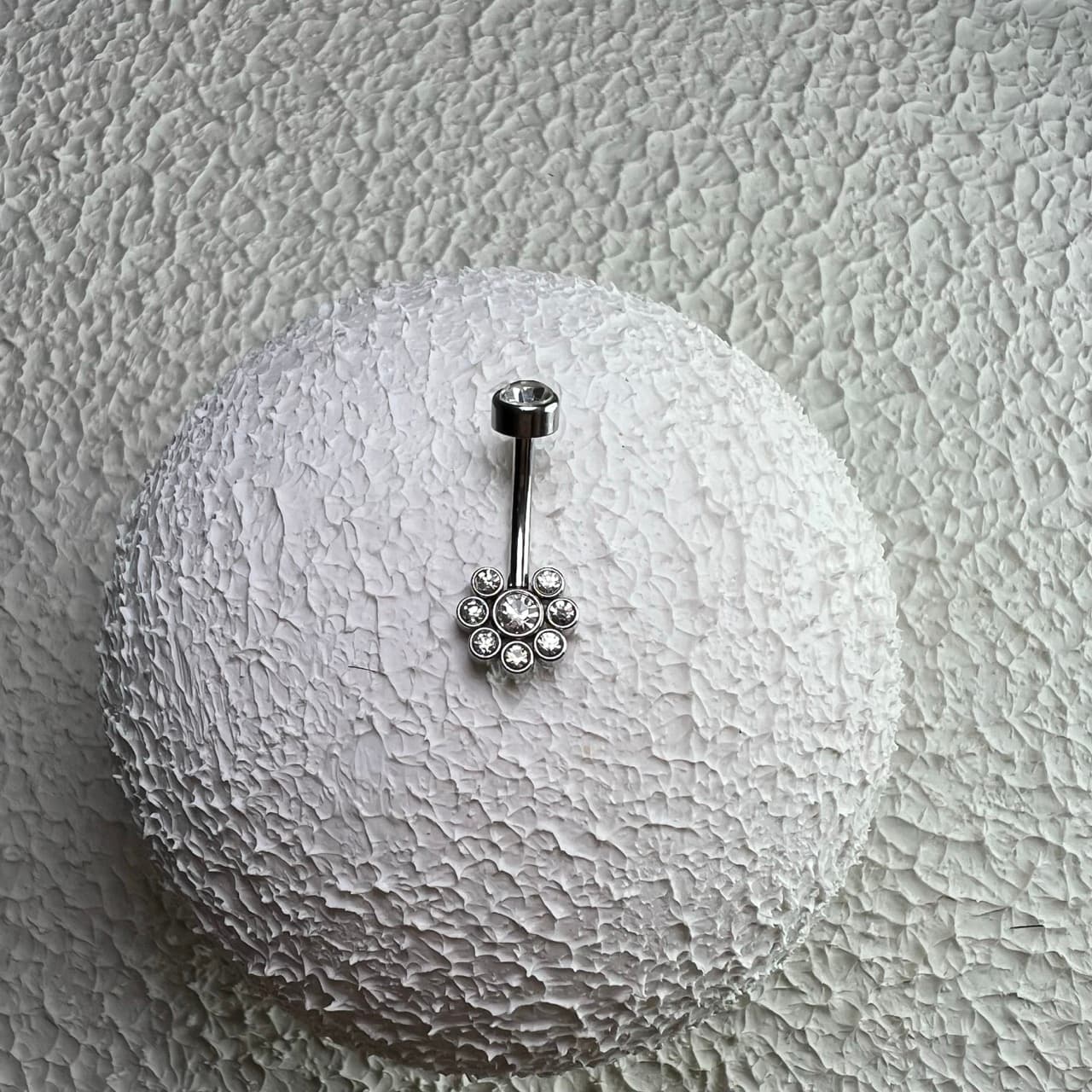 پیرسینگ ناف طرح گل کد 533 — تصویر ۵