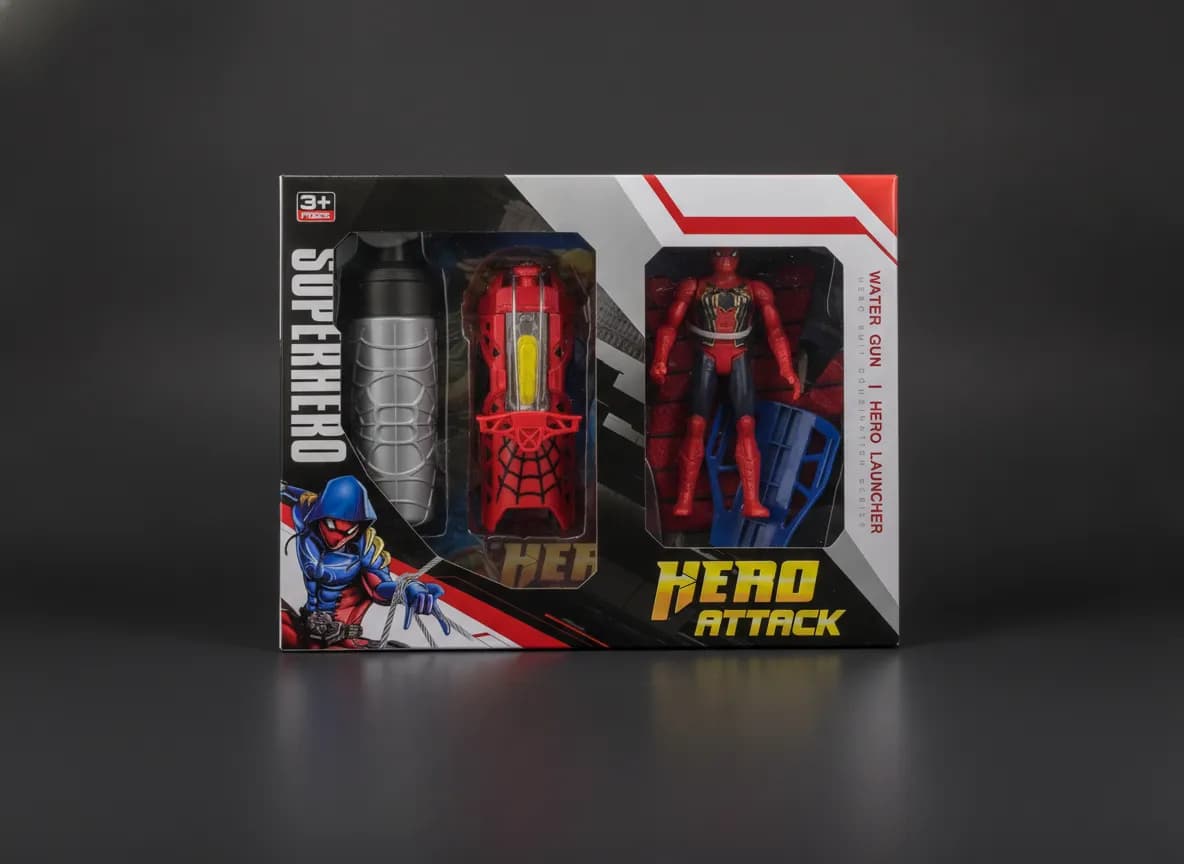 دستکش و تفنگ پرتاب تار و آب‌پاش اسپایدرمن مارول مدل Hero Launcher — تصویر ۲