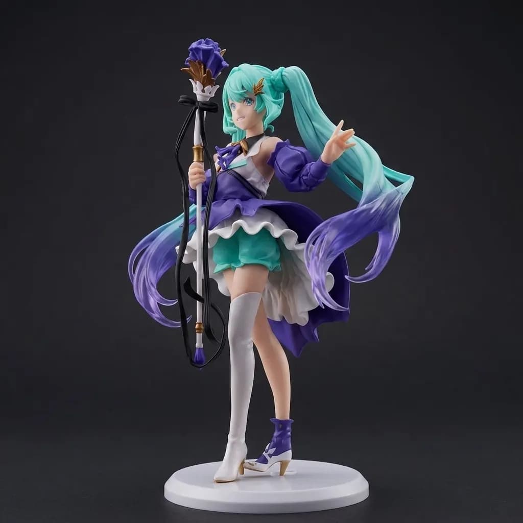 فیگور هاتسونه میکو (Hatsune Miku) مدل عصادار و فانتزی