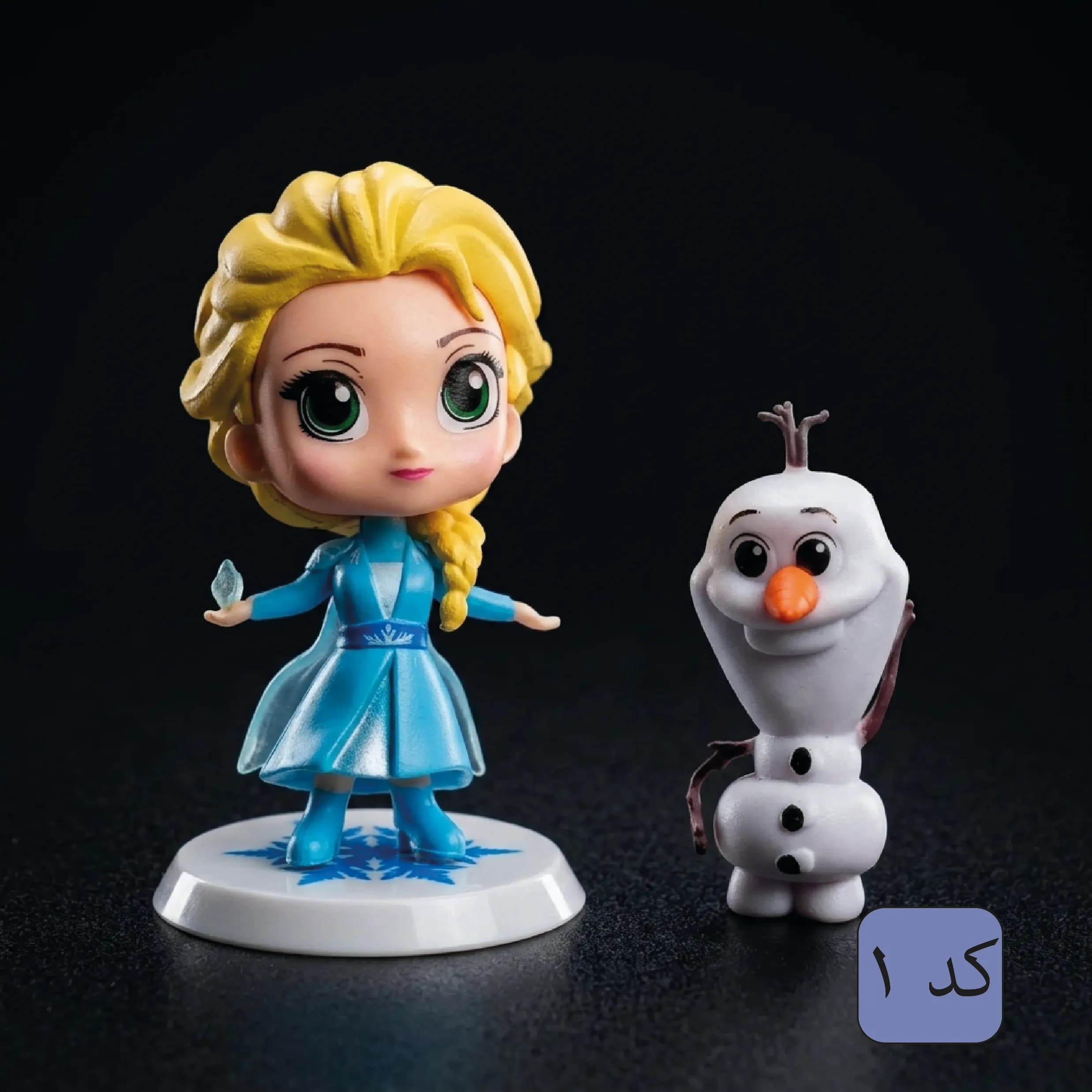 مجموعه فیگور Frozen 2 دیزنی السا، آنا و اولاف با پایه برفی — تصویر ۳