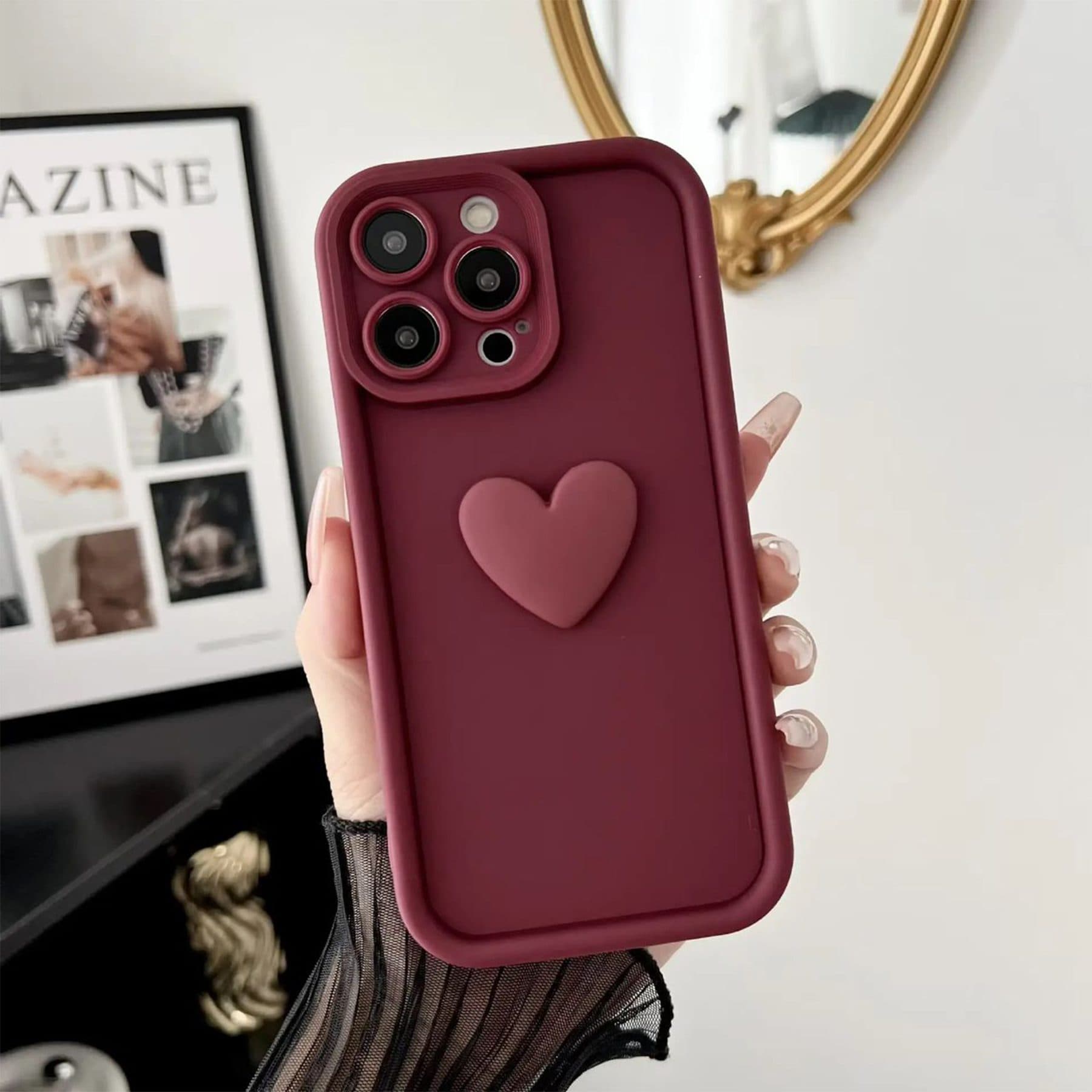 کاور گوشی موبایل شیائومی Poco X3 NFC مدل سولید Heart — تصویر ۹