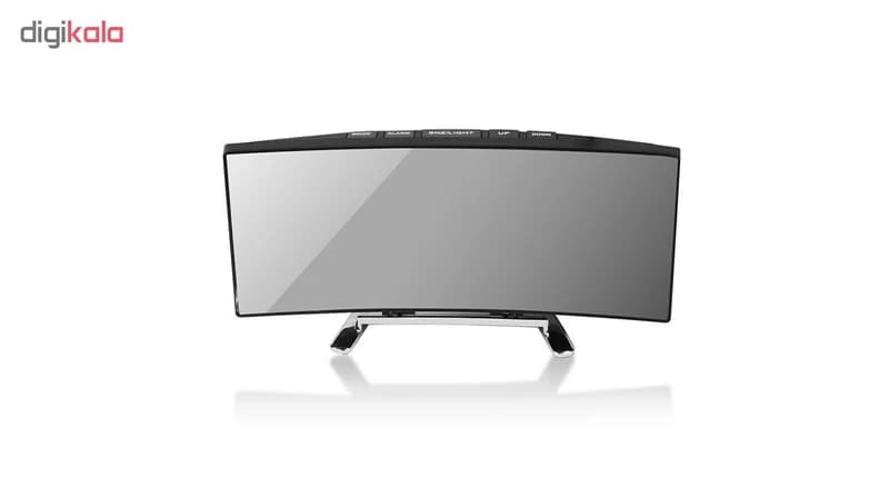 ساعت دیجیتال رومیزی زنگدار آینه ای مدل DT6507 — تصویر ۴