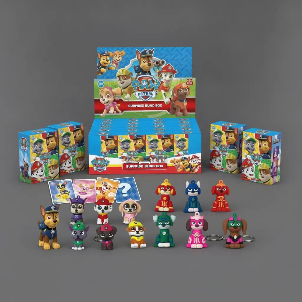 فیگور شانسی Paw Patrol با کارت و آویز