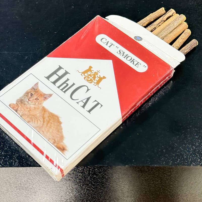 تشویقی دنتال سیگار گربه HihCAT چوب سیلورواین — تصویر ۲