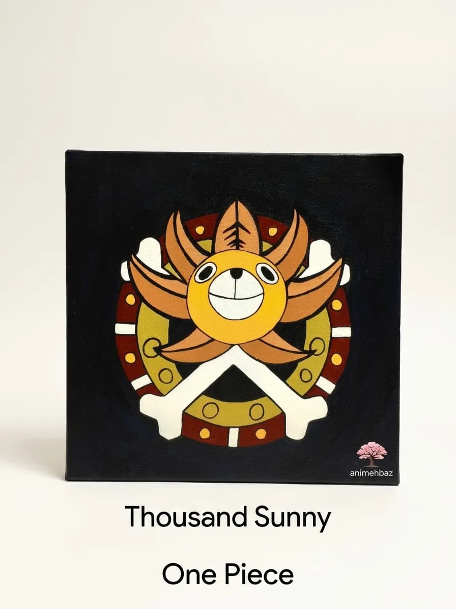 تابلو بوم وان پیس طرح پرچم Thousand Sunny