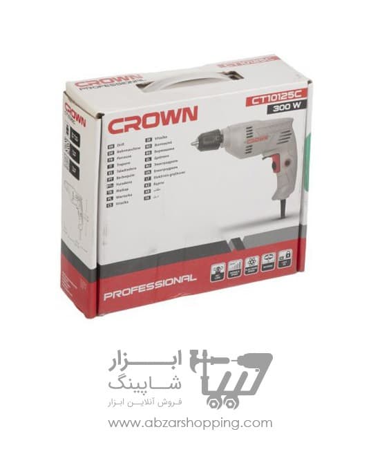 دریل 6 میلیمتر 300 وات کرون مدل CT10125 — تصویر ۲