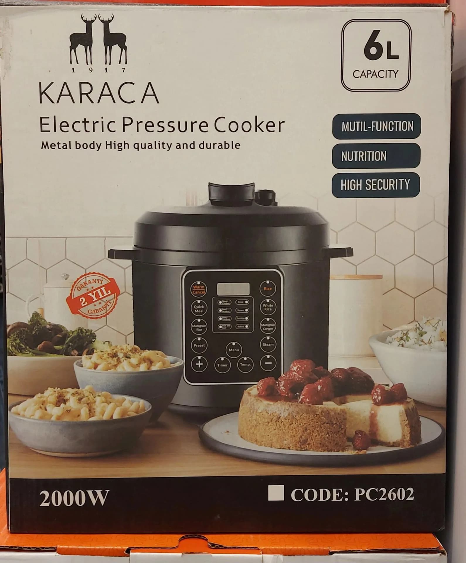 زودپز برقی کاراجا مدل PC2602 — تصویر ۳