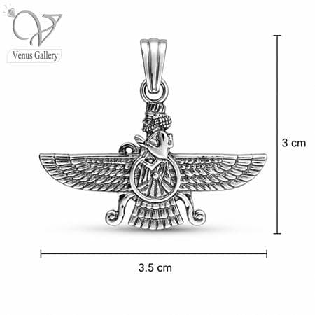 گردنبند فروهر نقره اسپرت کد 18874 — تصویر ۶