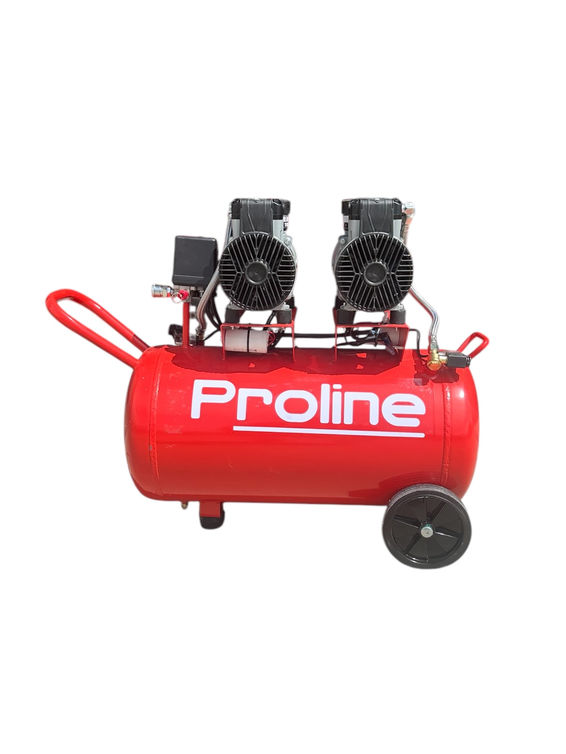 کمپرسور باد 50 لیتری سایلنت دو موتور 1100 وات proline