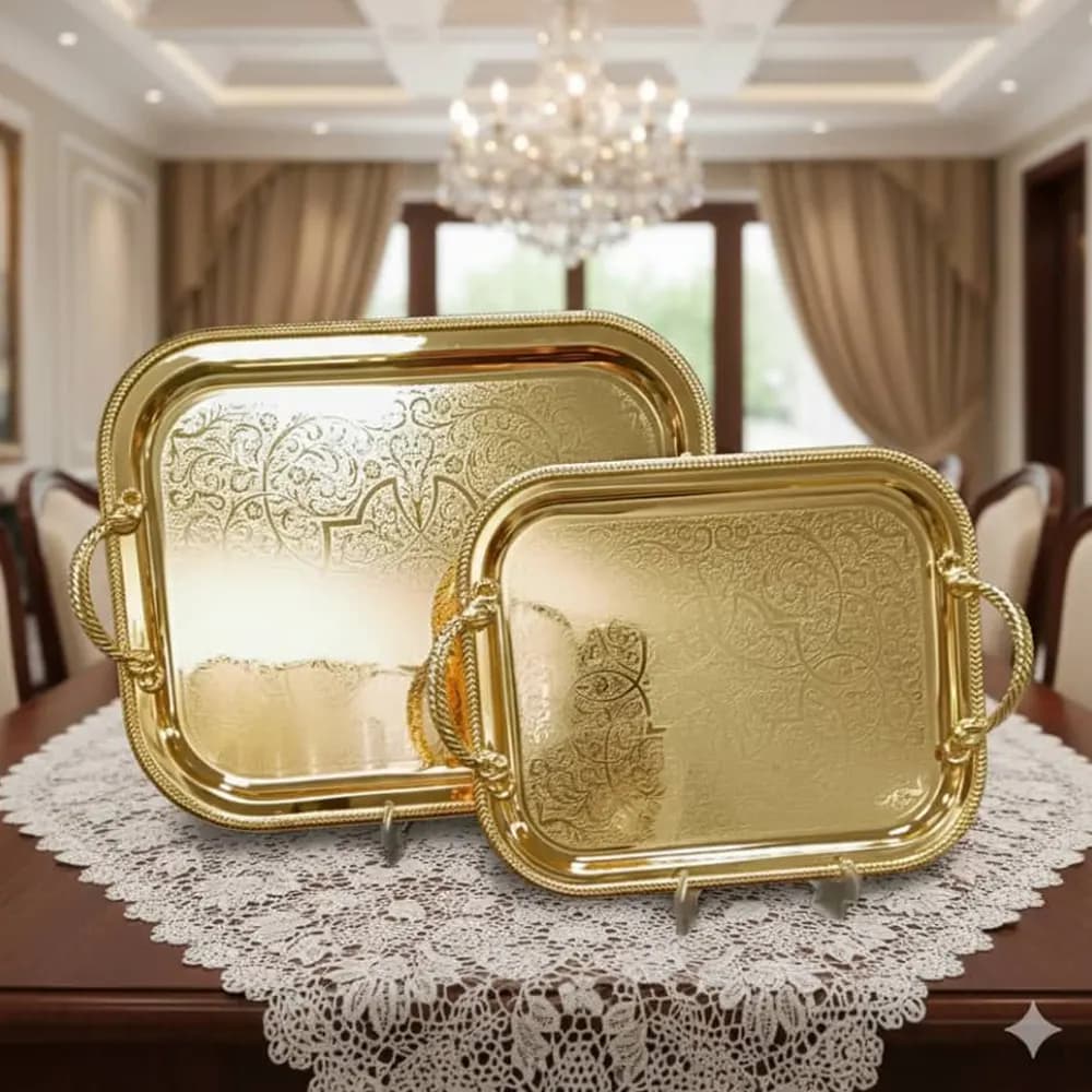 سینی وینکس تمام طلایی (ست دو عددی) مدل 8651 — تصویر ۲