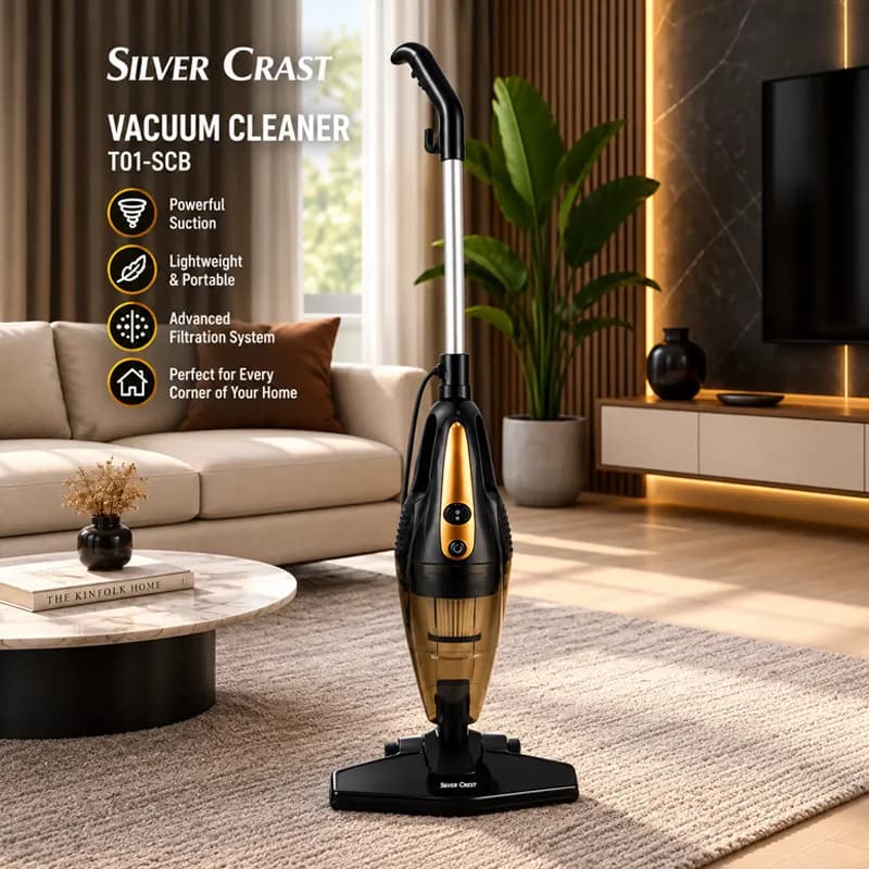 جارو برقی عصایی سیلور کرست SilverCrest مدل T01-SCB — تصویر ۷