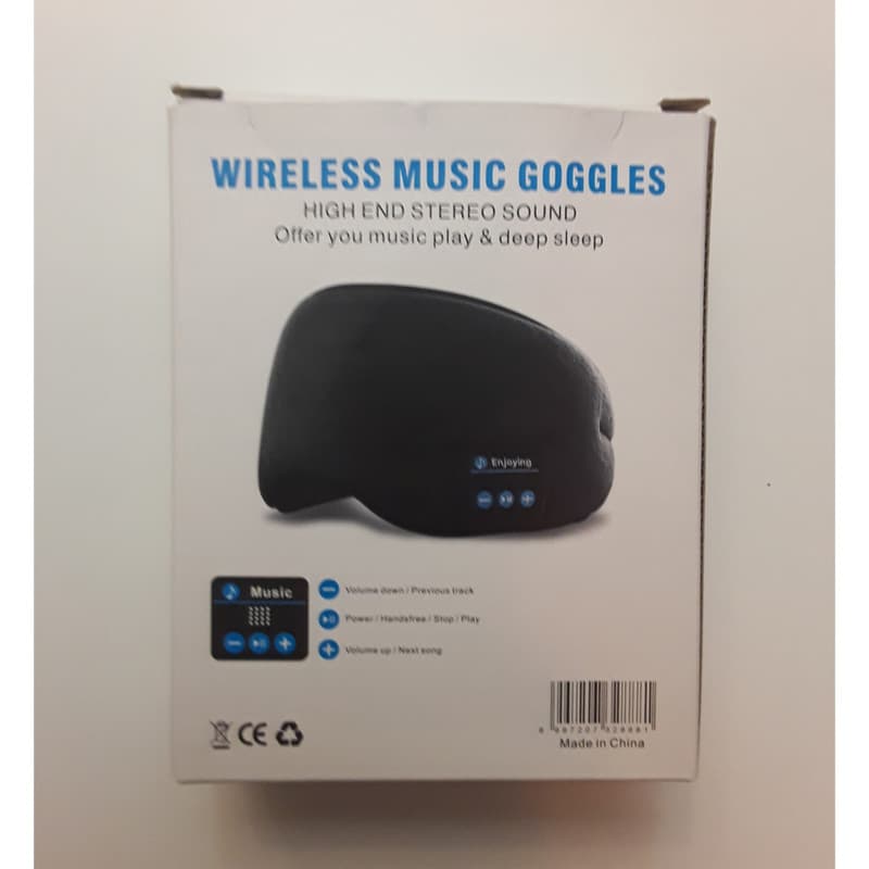 هدبند چشم بند هندفون دار بلوتوثی میکروفن دار Wireless Eye Mask Music player Sports headband — تصویر ۸