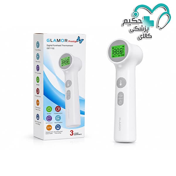 تب سنج دیجیتالی پیشانی گلامور مدل DET-102 — تصویر ۲